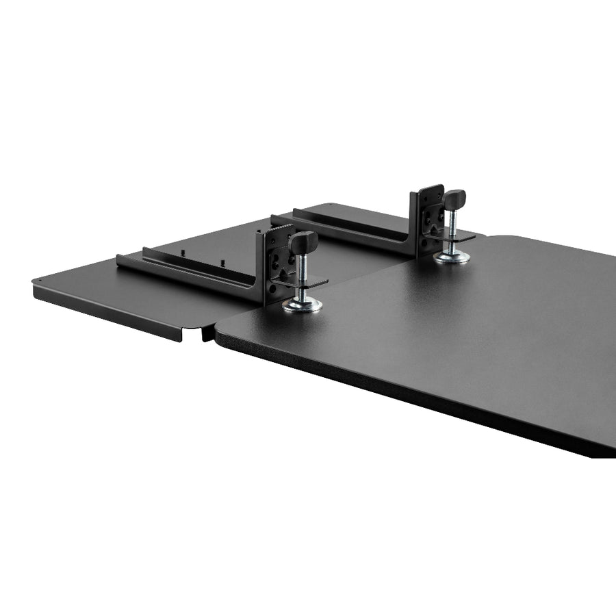 ULTi Clamp-On Desk Extension Tray Holder - No Drilling Required with 20kg Load Capacity