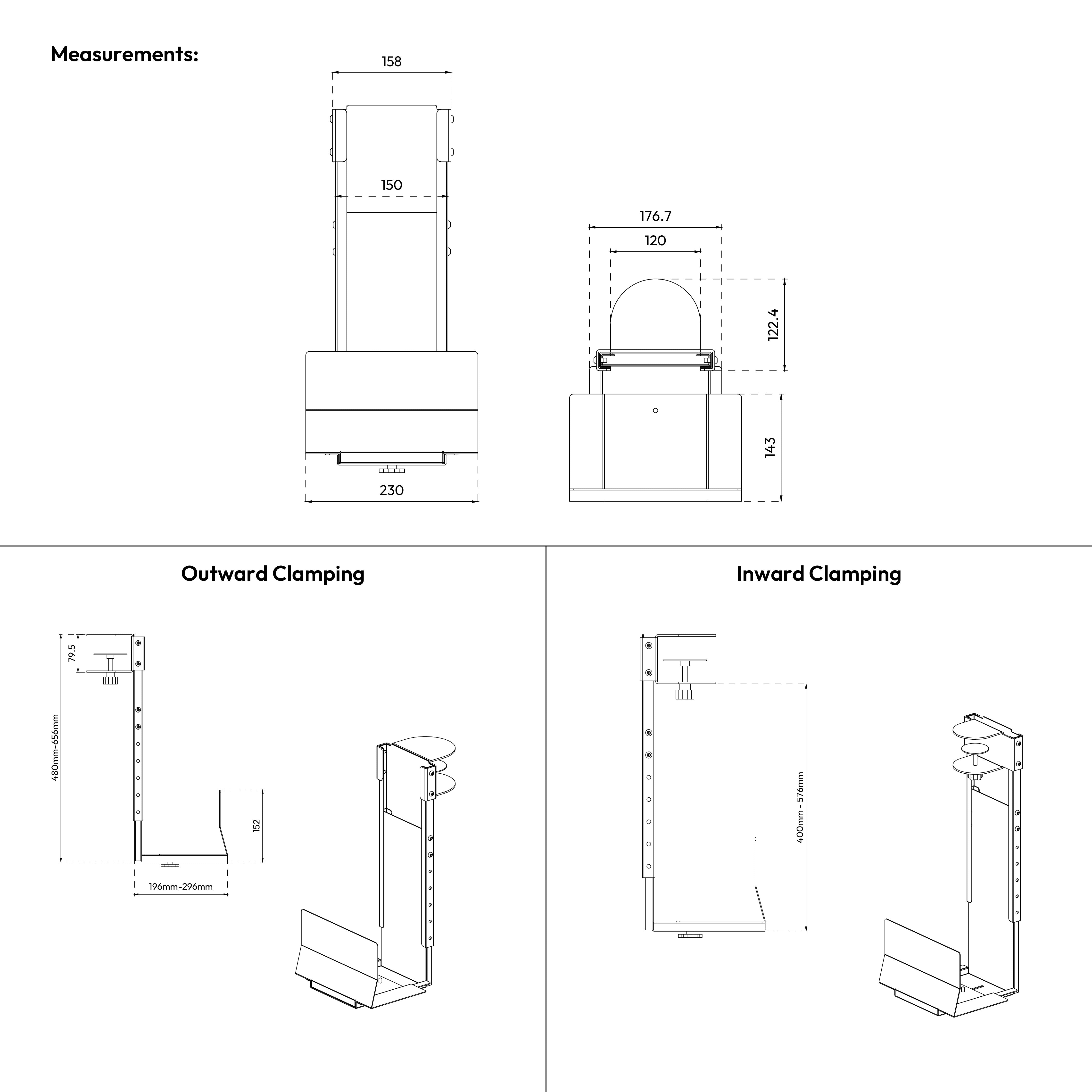 Titan Clamp-On PC Holder