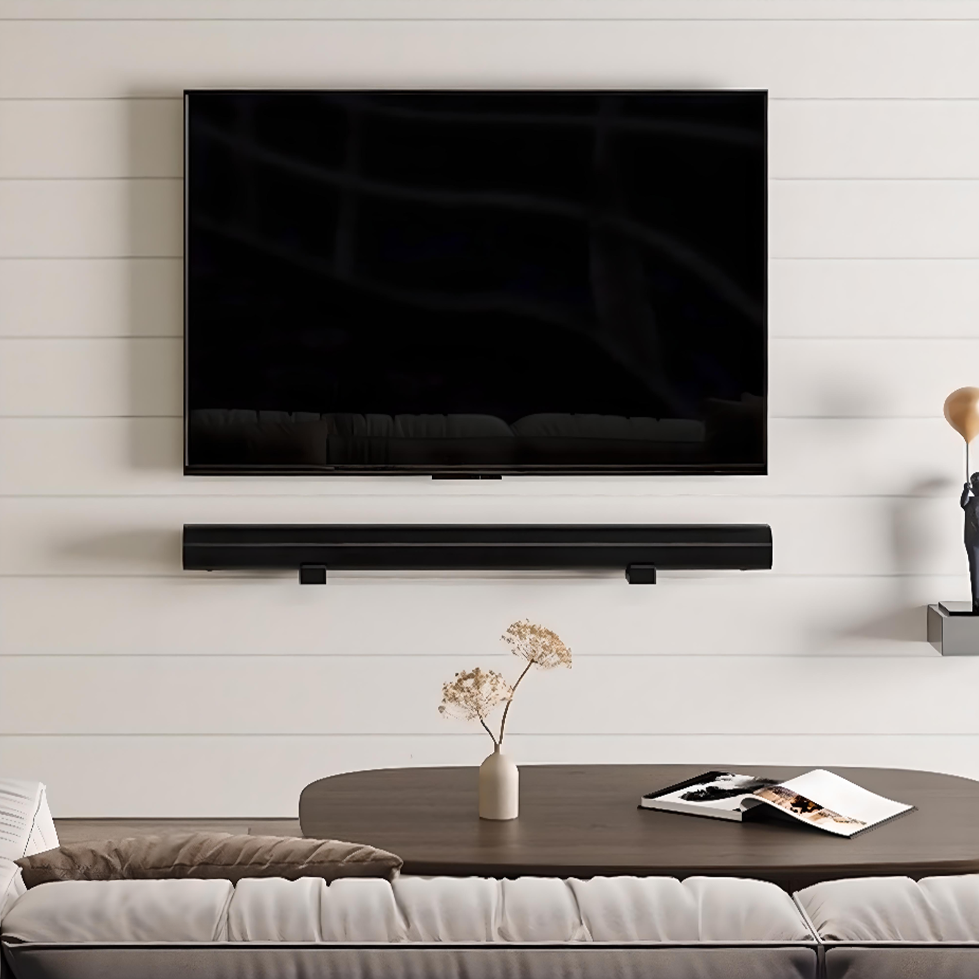 Bookshelf Audio Speaker Stand & Soundbar Wall Mount