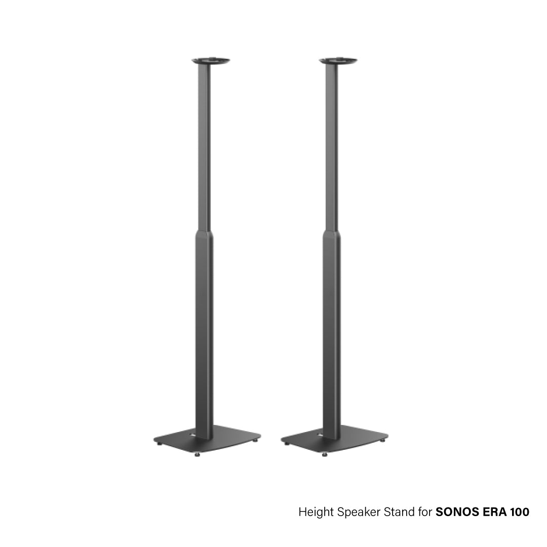 Height Adjustable Speaker Floor Stand for Sonos Era 100