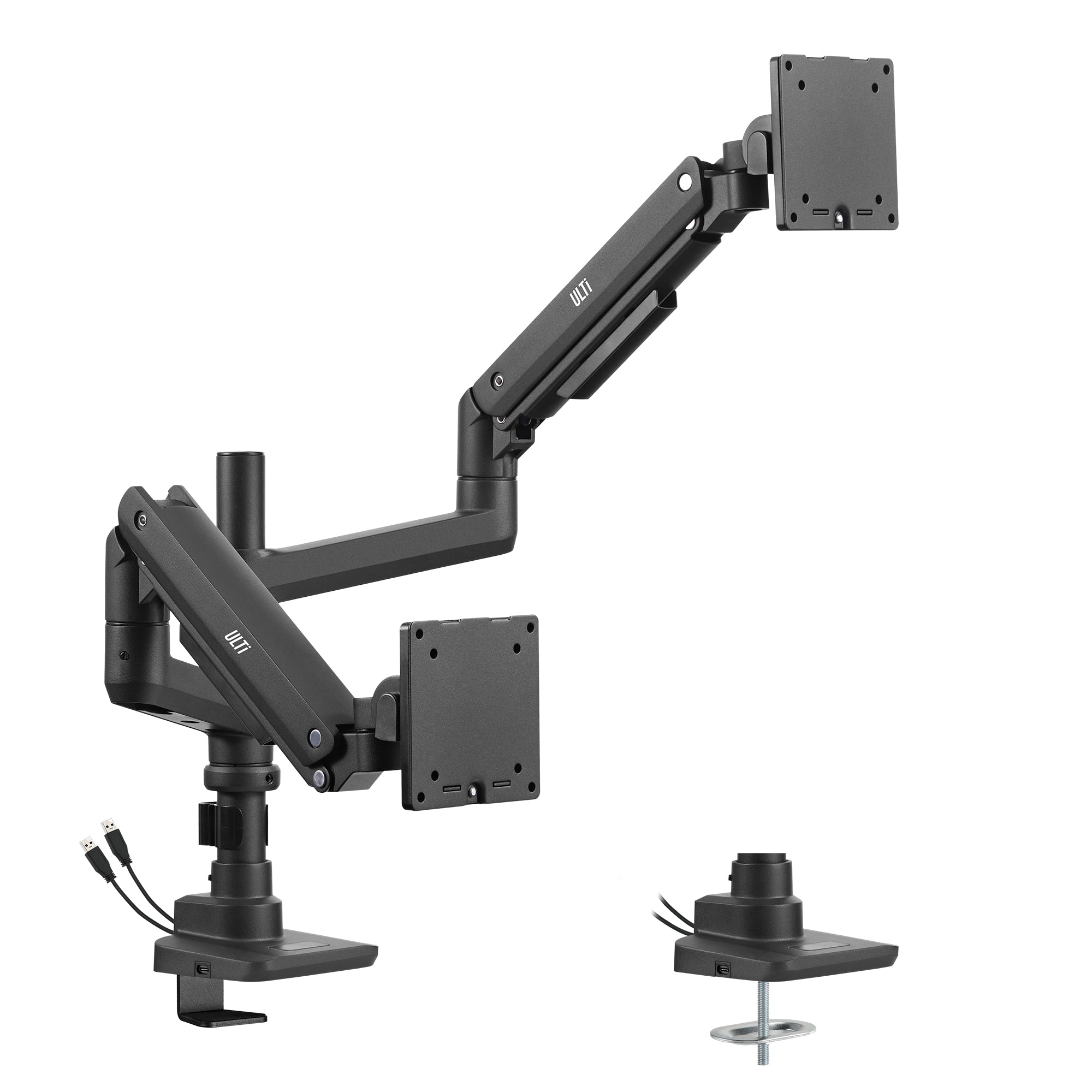 Vulcan Pro Pole-Mounted Dual Monitor Arm | T53