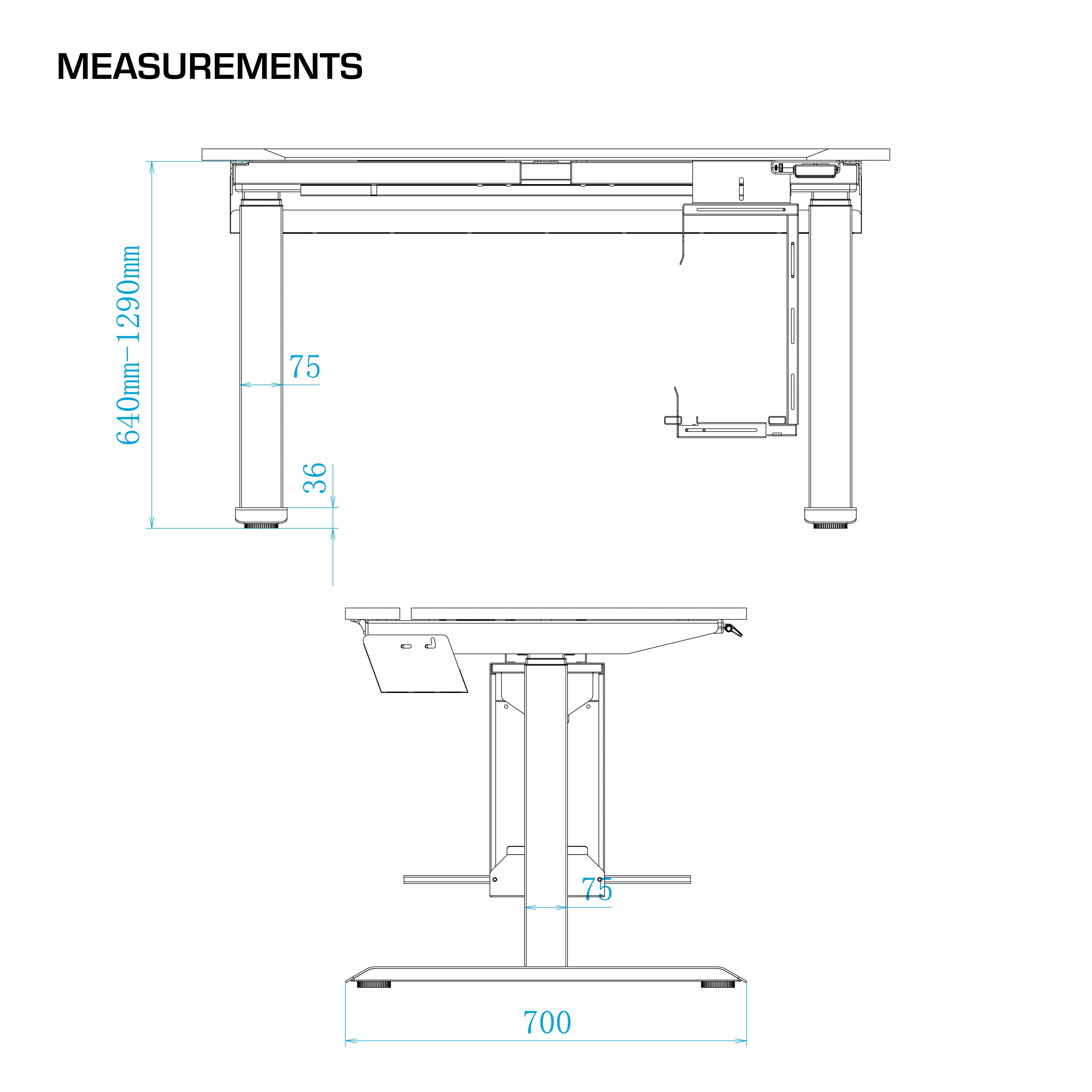 Arc Pro Under-Desk Rail Mounted PC Holder