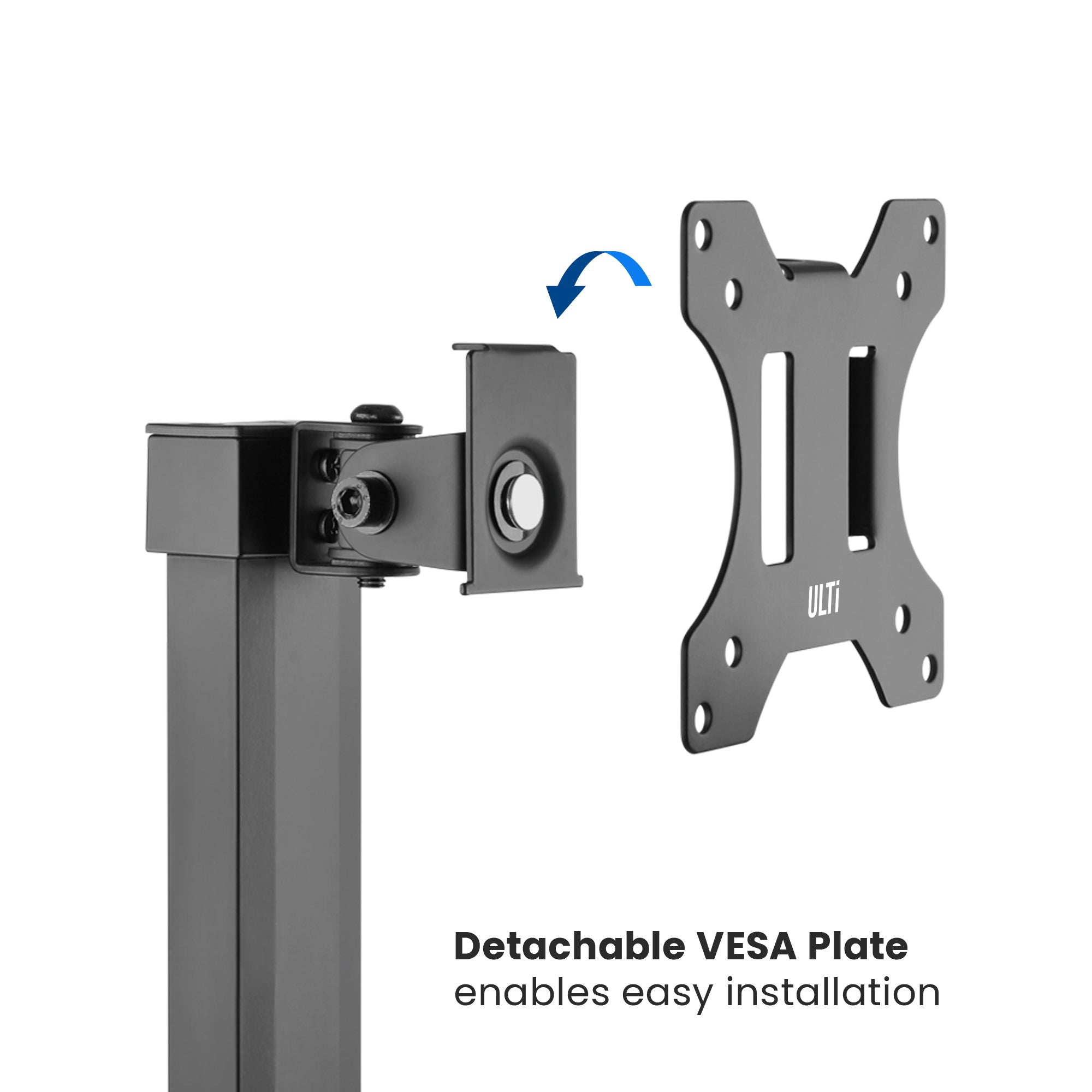 Ergo Gas Lift Single Monitor Stand | T40
