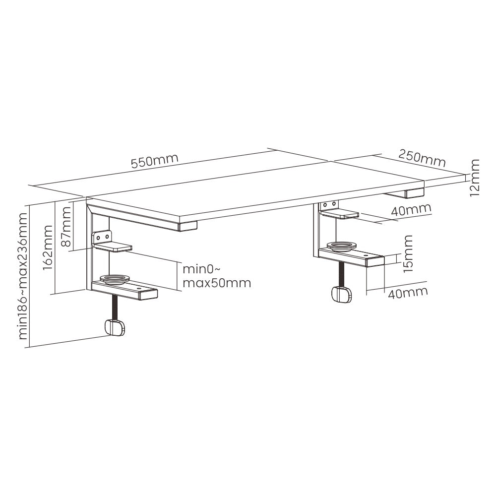 ULTi Walnut Monitor Riser & Extender