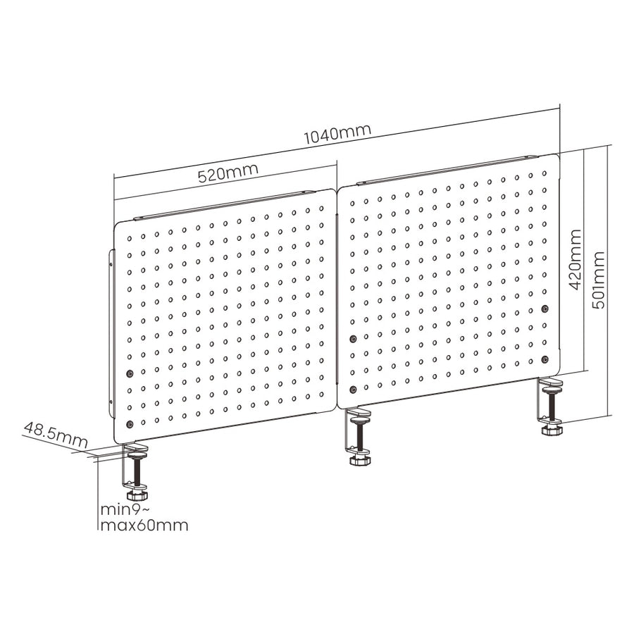 ULTi Pegboard Panel & Accessories Bundle - Desk Organizer | No Drill | Wall Board | Home Decor Accessories