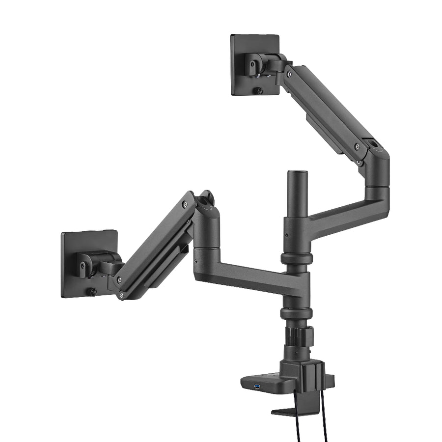 ULTi Vulcan Pro Vertical Stacking, Heavy Duty Dual Monitor Arm for 2 Monitors Up to 49”, Fits Curved & Ultrawide