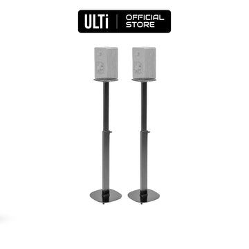 ULTi Free-Standing Universal Speaker Stand, Surround Sound for Satellite & Bookshelf Speakers, Height Adjustable