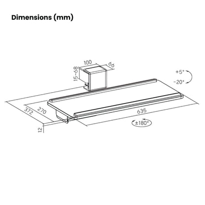 Arc Keyboard Tray | C82