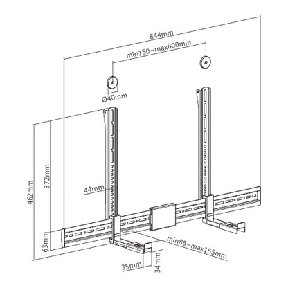 Magma Soundbar Mount Bracket | TV-ACC07