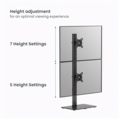 Evo Vertical Dual Monitor Stand | T37