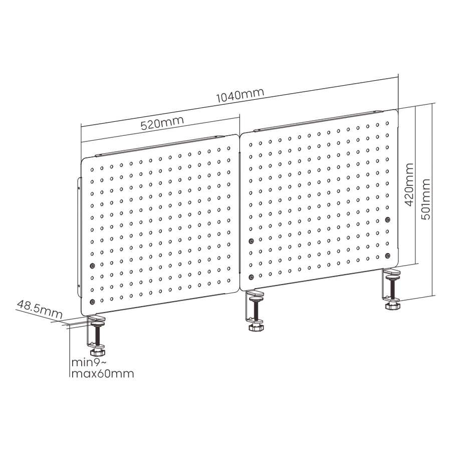 ULTi Pegboard Panel & Accessories Bundle - Desk Organizer | No Drill | Wall Board | Home Decor Accessories