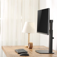 ULTi Ergo Free Standing Monitor Mount Desk Stand, Spring Height Adjustable Monitor Arm for Screens up to 32 inches