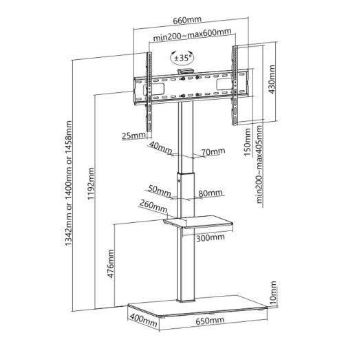 ULTi Swivel TV Floor Stand