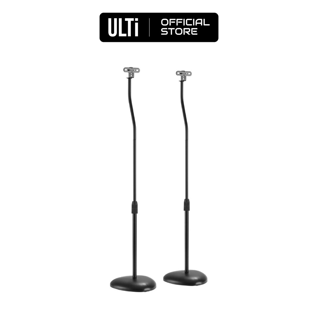 ULTi Height Adjustable Universal Speaker Floor Stand, Extends up to 105cm - Holds Satellite & Small Bookshelf Speakers