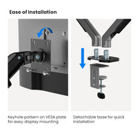 ULTi Revo Dual Monitor Arm | Fits most 32 inch Screens | VESA Compatible