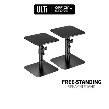 ULTi Desktop Free-Standing Studio Monitor and Speaker Stand - Set of 2