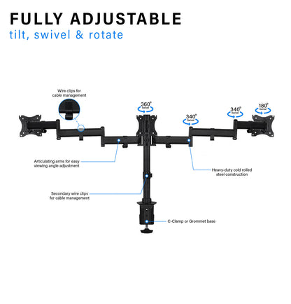 EVO Triple Monitor Arm | T21