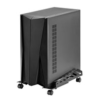 ULTi Heavy-duty CPU Rolling Stand for Gaming PC Tower Desktop ATX-Case, Steel Mount Holder, Lockable Caster Wheels