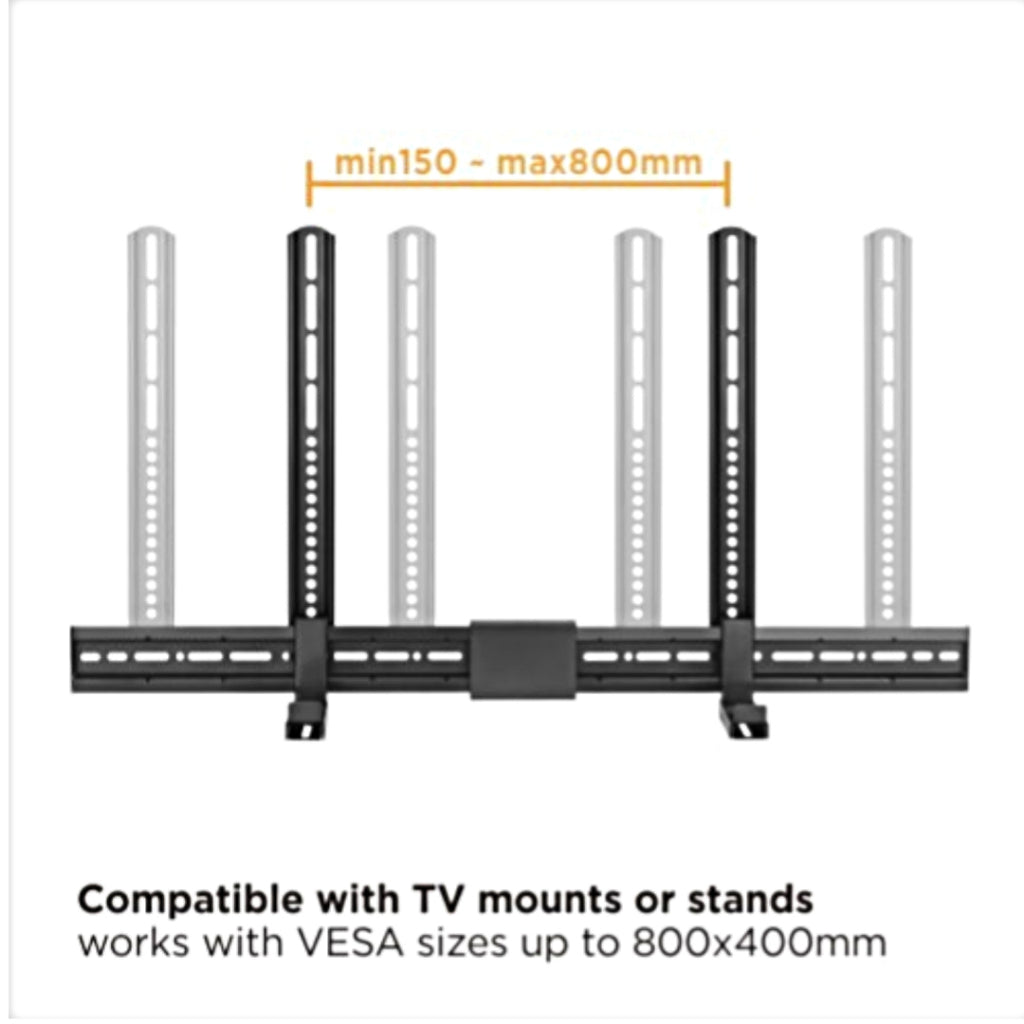 ULTi Magma Soundbar Mount Bracket - Compatible with all fixed, tilt, and full-motion TV Mounts or Stands