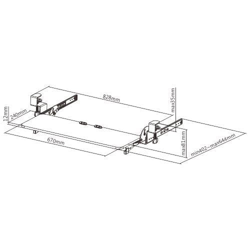 Clamp-on Keyboard Tray | C27