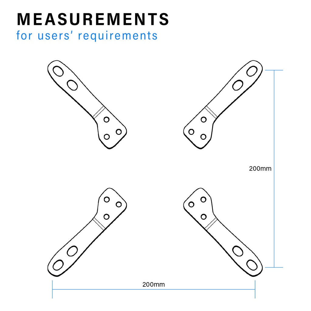 ULTi 200MM VESA Extension Adapter Bracket