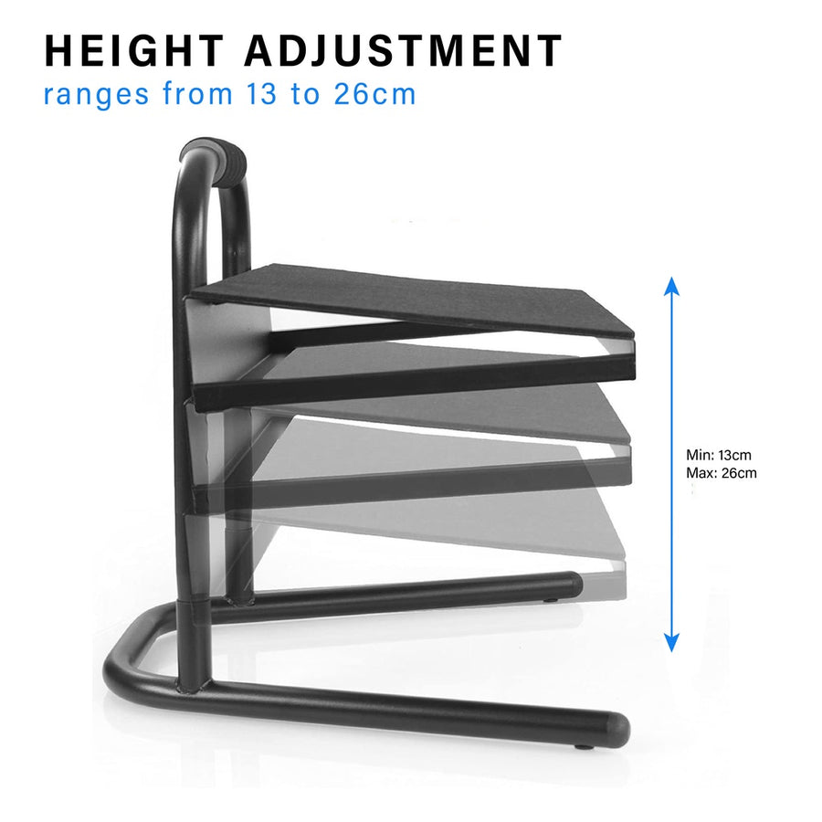 ULTi Everest Foot Rest - Ergonomic, Height Adjustable & Anti Slip Footrest Relief Platform - Made for Standing Desk