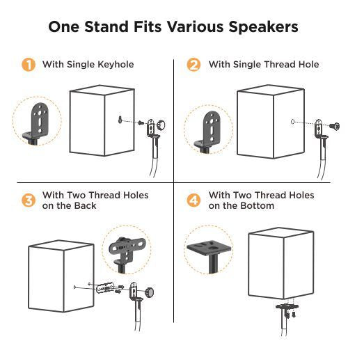 ULTi Height Adjustable Universal Speaker Floor Stand