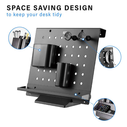 ULTi Aluminum Desk Organizer, Modular Pegboard | C10