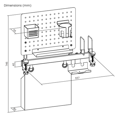 Ergo Pro Pegboard Organizer | C81