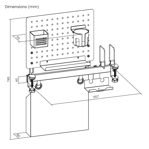 Ergo Pro Pegboard Organizer | C81