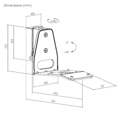 ULTi Adjustable Speaker Wall Mount for Sonos Era 300