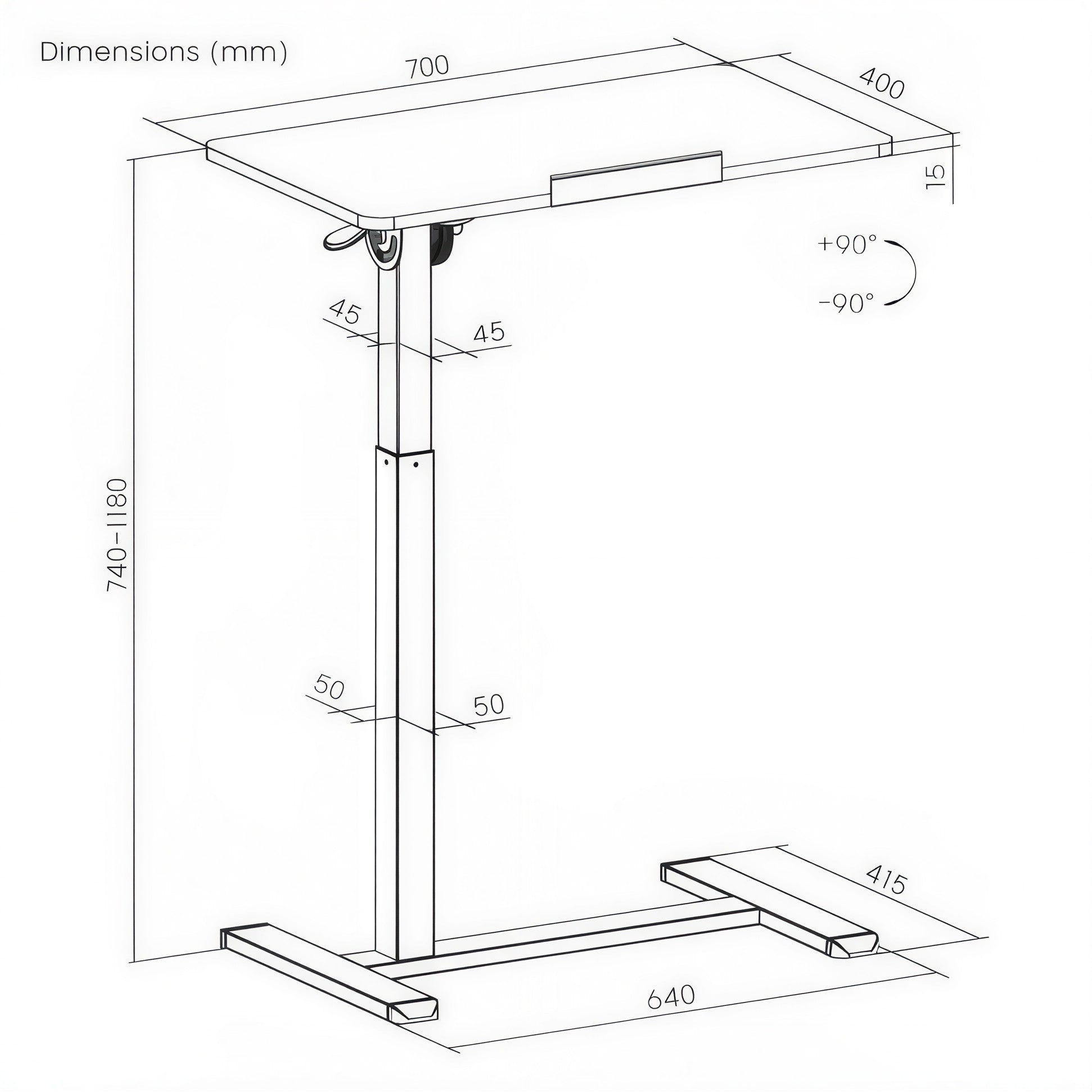 Glide Portable Standing Desk | C91