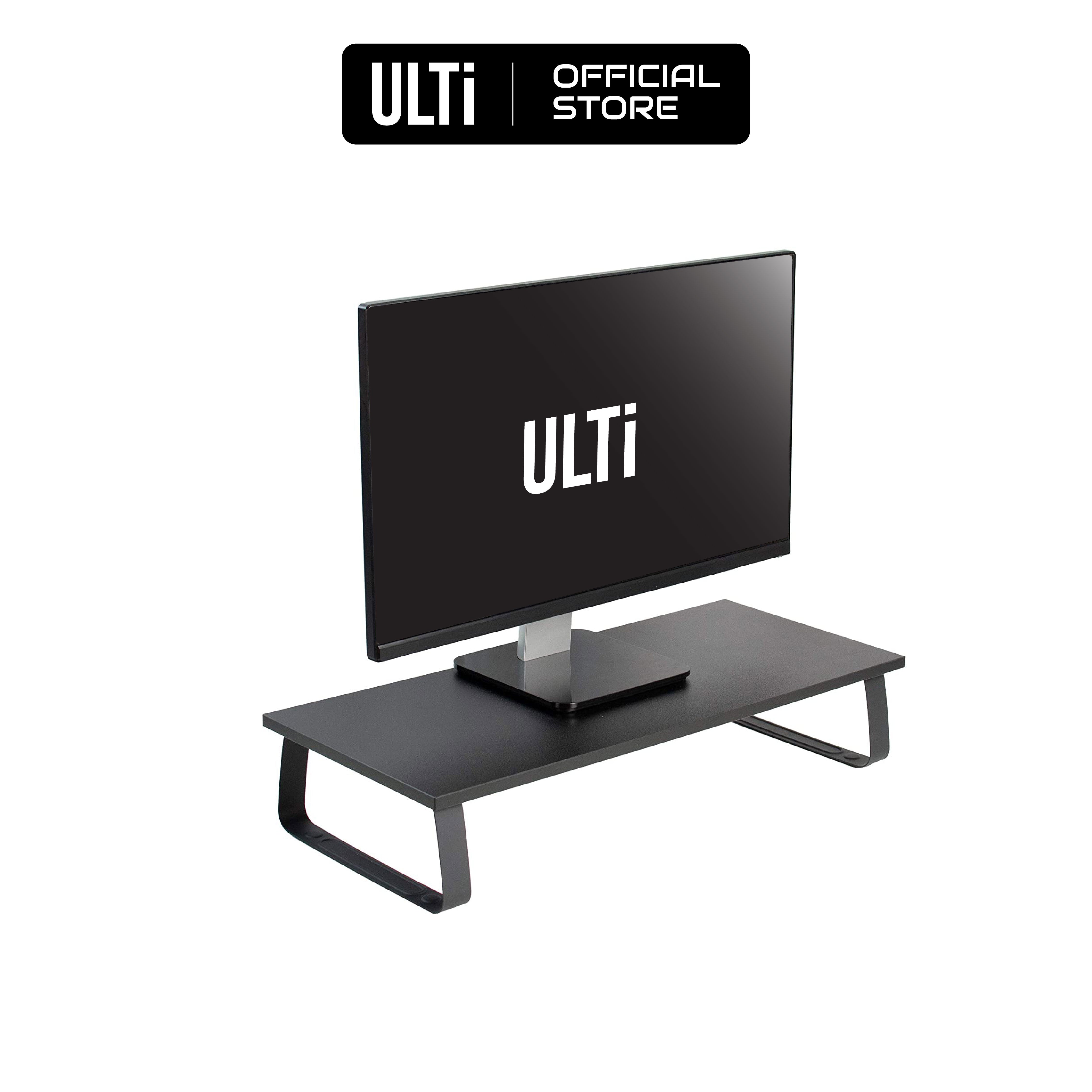 ULTi Monitor Riser - Particle Board & Steel Desktop Stand, Screen, Key ...