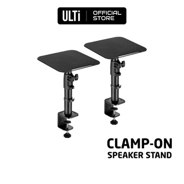 ULTi Desktop Clamp-On Studio Monitor and Speaker Stand - Set of 2