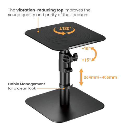 Desktop Free-Standing Studio Monitor and Speaker Stand