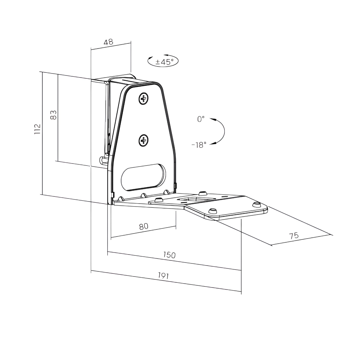 Adjustable Speaker Wall Mount for SONOS ERA 300 | C7