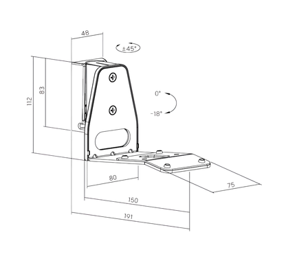 Adjustable Speaker Wall Mount for SONOS ERA 300 | C7