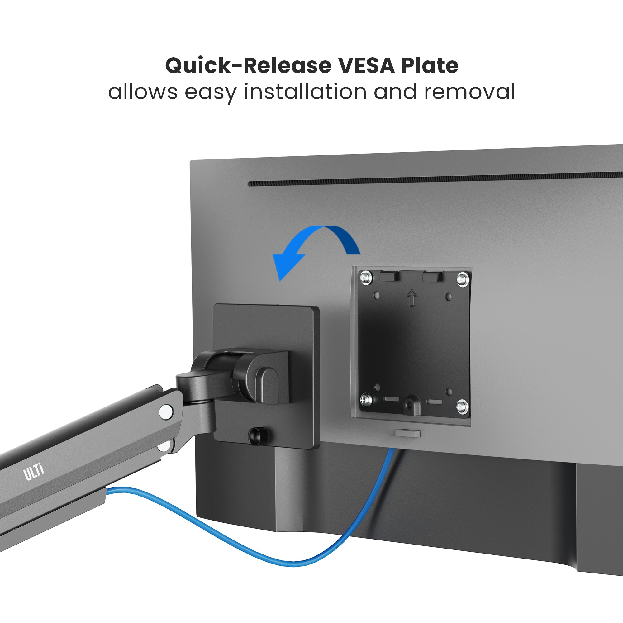 Vulcan Pole-Mounted Dual Monitor Arm | T53