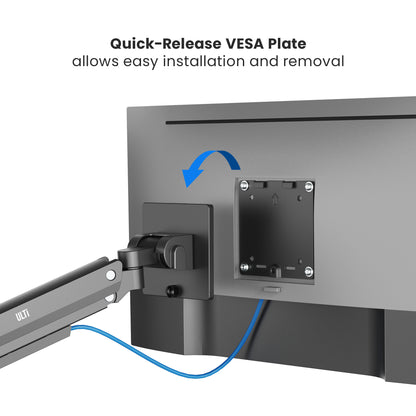 Vulcan Pole-Mounted Dual Monitor Arm | T53