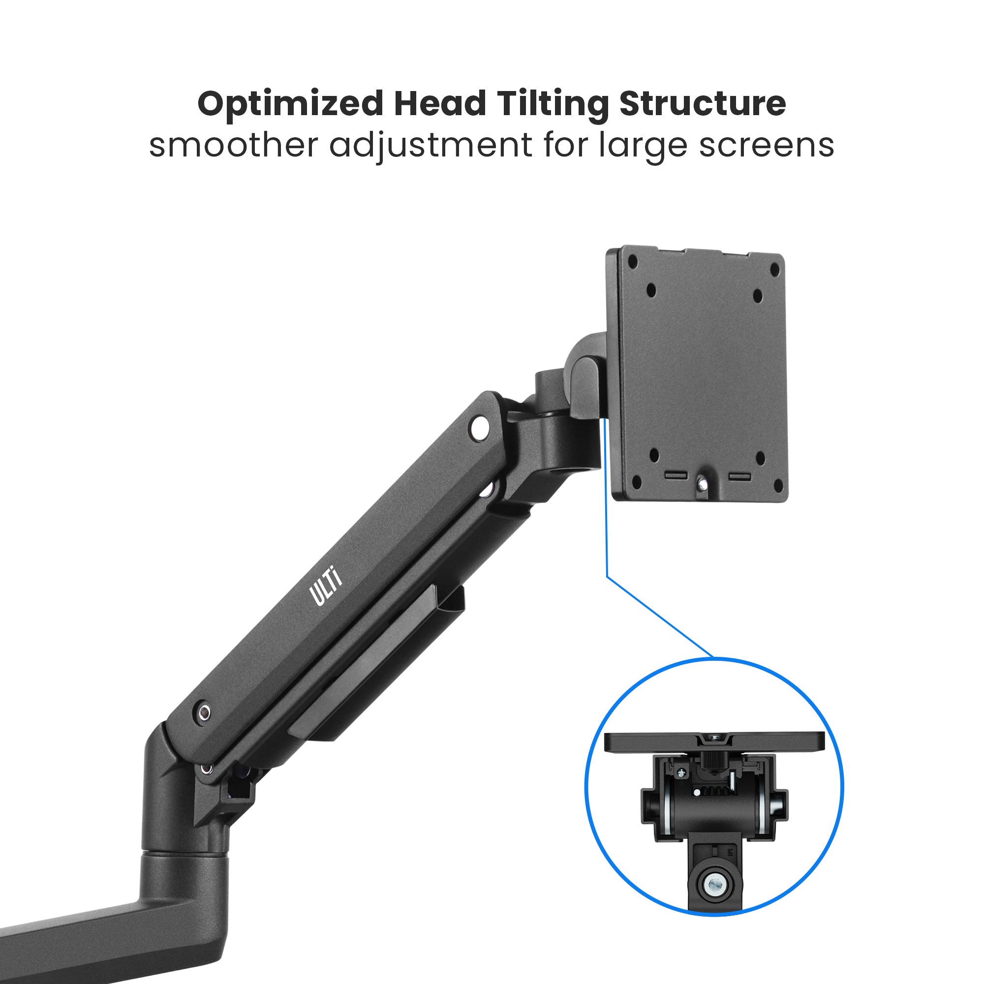 Vulcan Pro Pole-Mounted Dual Monitor Arm | T53