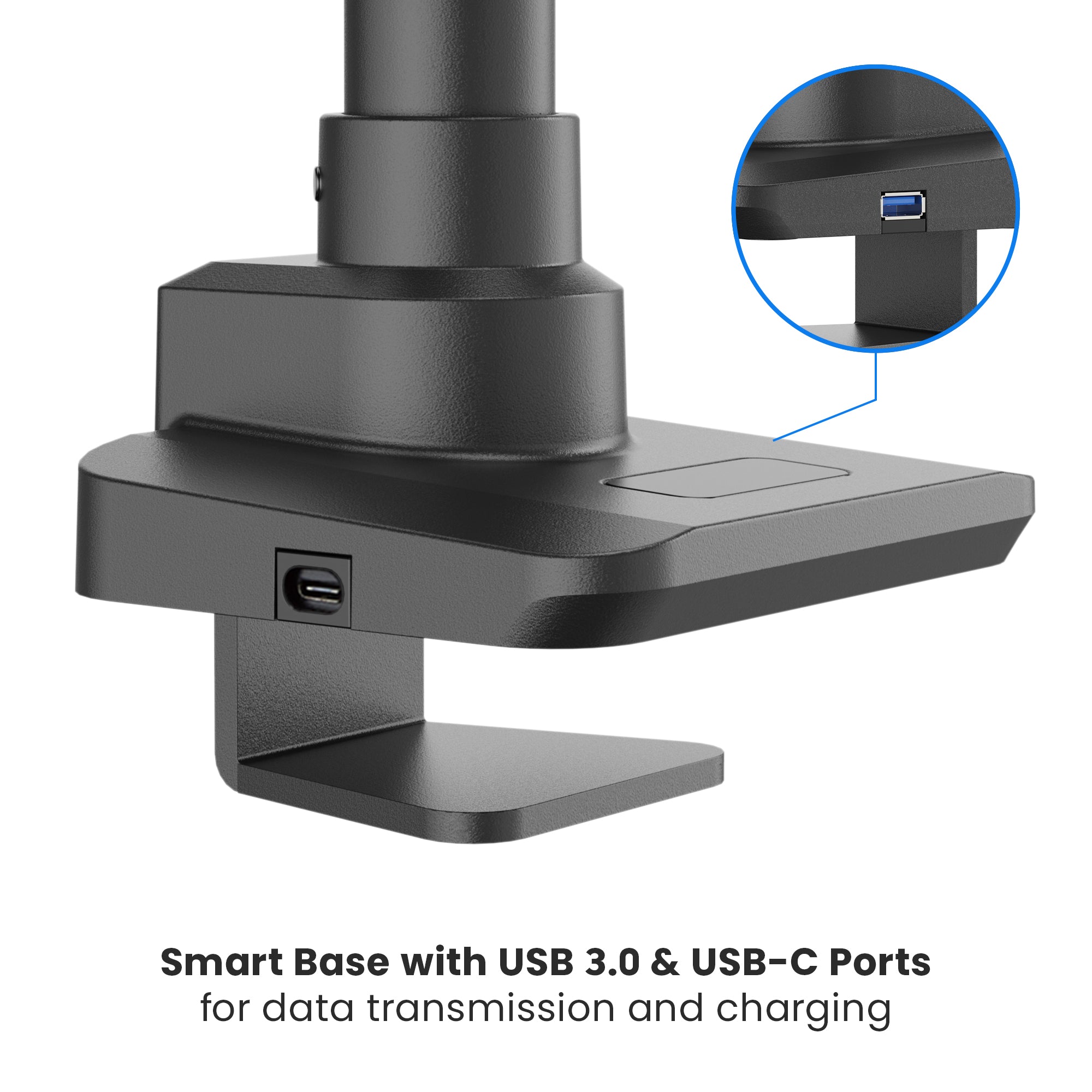 Vulcan Pole-Mounted Dual Monitor Arm | T53