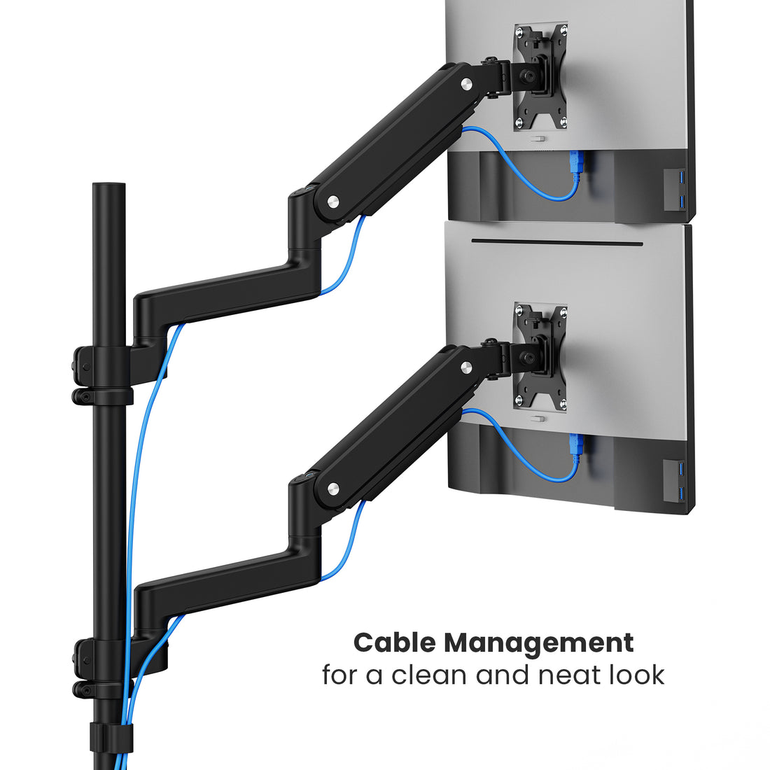 Apex Pro Stackable Dual Monitor Arm | T58