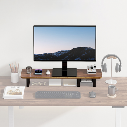 ULTi Walnut Desk Shelf System