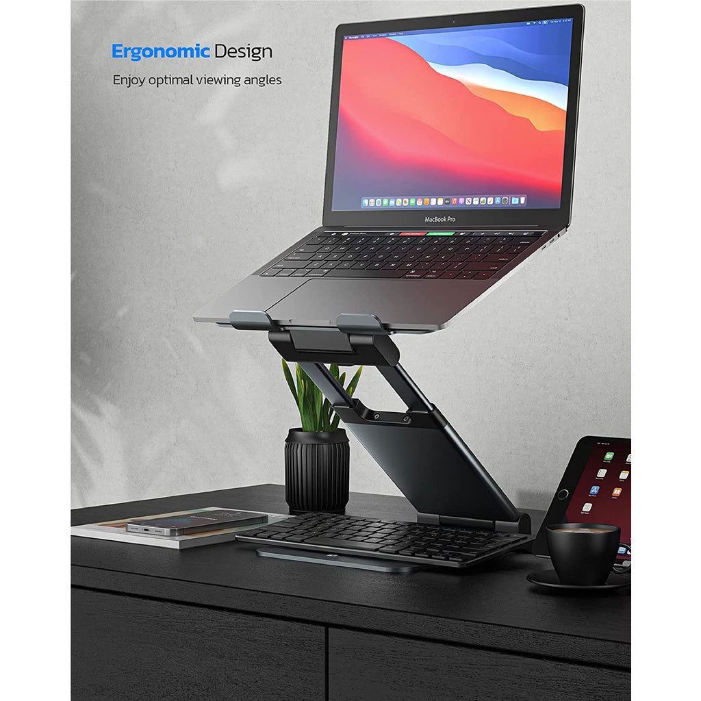 ULTi Standing Laptop Stand, Ergonomic Aluminum Laptop Mount Computer Stand for Desk, Laptop Riser Notebook Stand