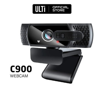 C900 Webcam with Microphone & Privacy Cover, 1080P HD Streaming USB Computer Webcam, Webcam [Plug and Play] for PC Video