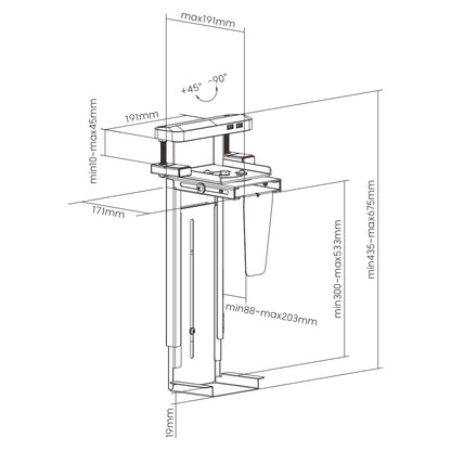 Clamp-On PC Holder