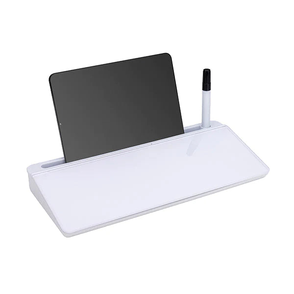 ULTi Deskboard Organizer - Desktop Whiteboard with Pen, Phone & Tablet Holder Stand & Hidden Storage Compartment