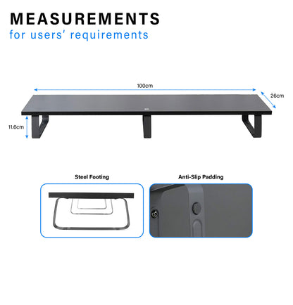 Extra Long Monitor Riser Stand