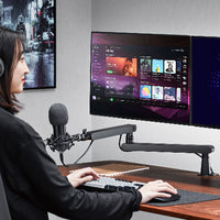 ULTi Mic Boom Arm, 360° Rotatable w/ Cable Management, Microphone Stand for Recording, Podcast, Gaming & Streaming