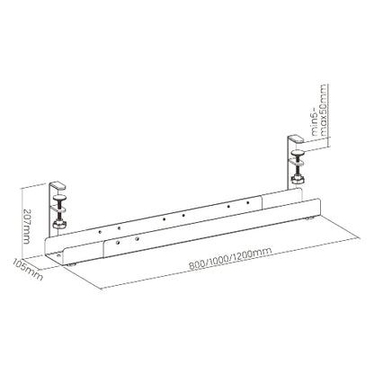 ULTi Ark Easy Access Clamp-On Cable Management Organizer Tray | C69